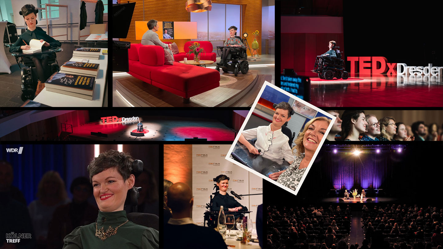 Anastasia Umrik in Talkshows und auf der Bühne